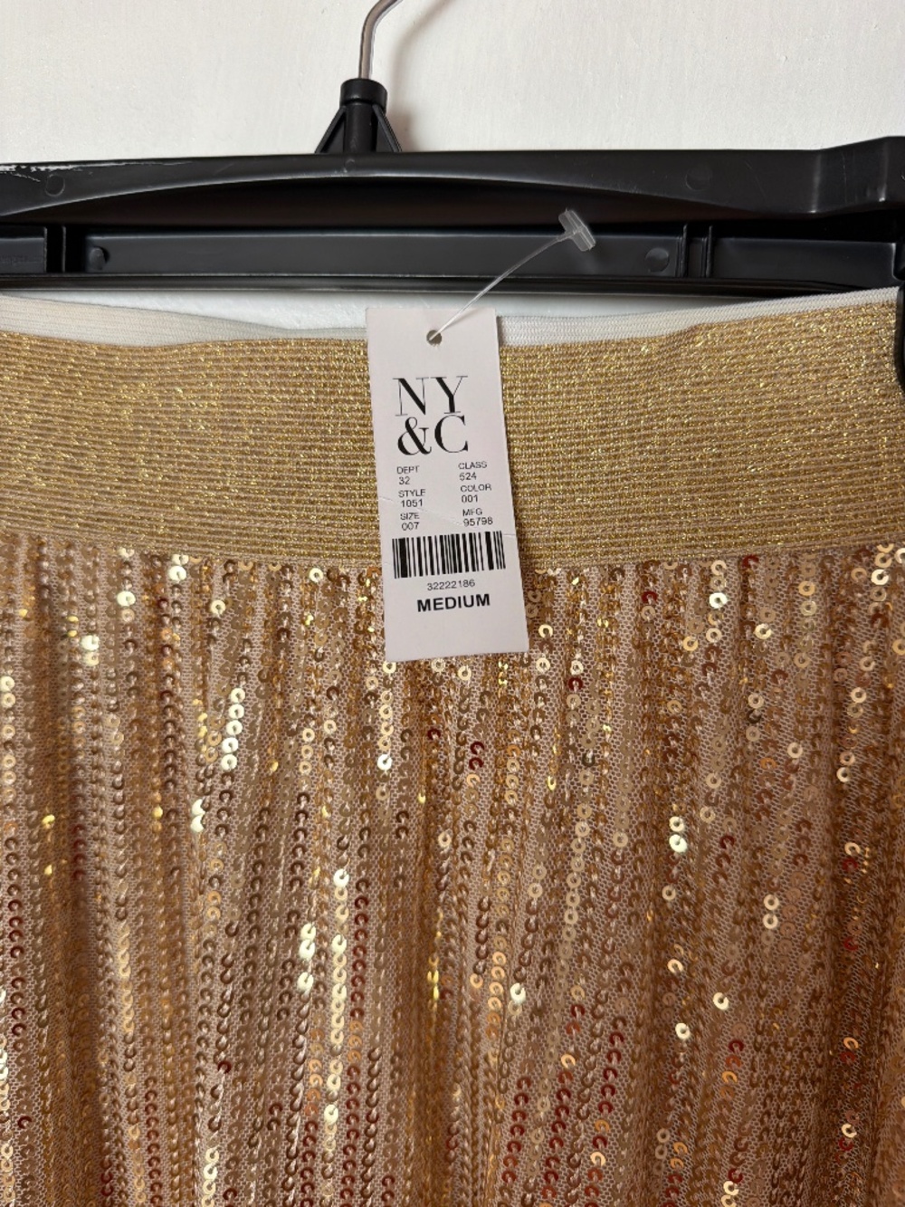 Gold Sequin Maxi Skirt